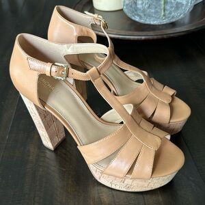 Michael Kors- Cork platform sandals.